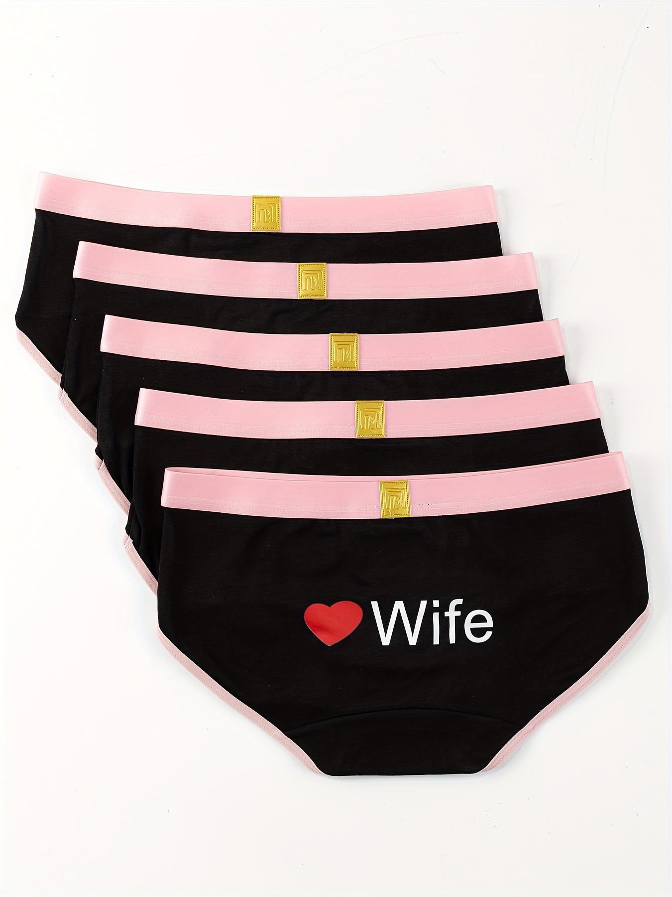 Couple Matching Underwear Letters Breathable Comfy - Temu Germany