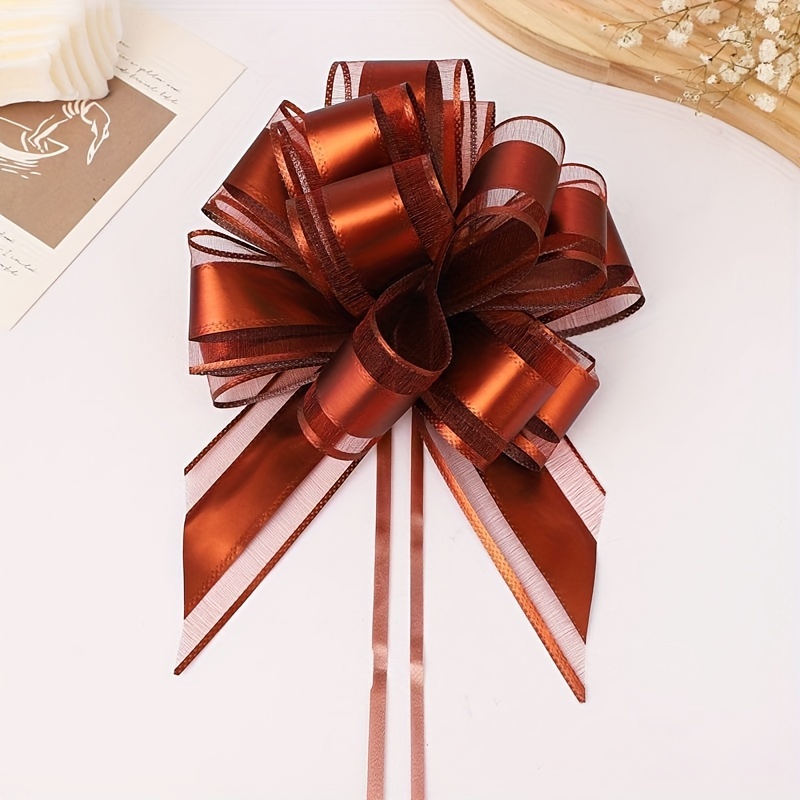 Bows Pull Gift Christmas Wrap Bow Ribbon Flower Wrapping - Temu