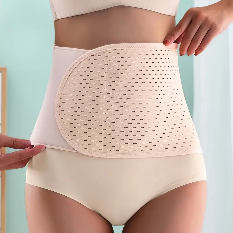 Solid Breathable Tummy Control Belt Slimming Postpartum - Temu