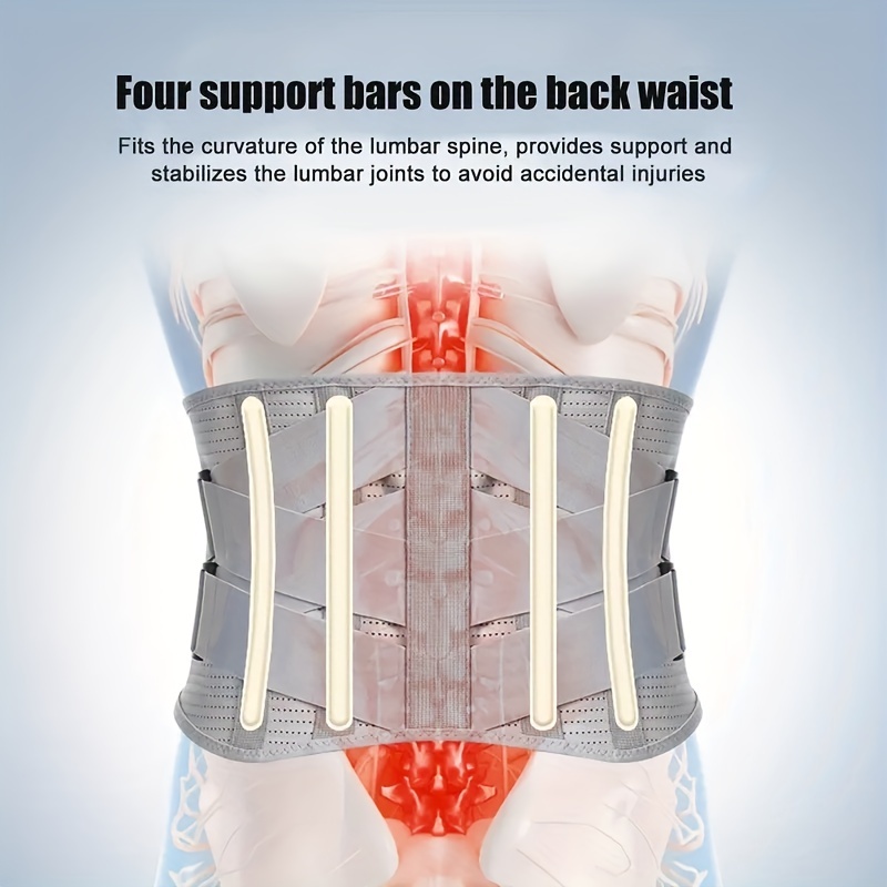 Spine Sport Back Brace Athletic Men'S and Women'S Workout Lumbar