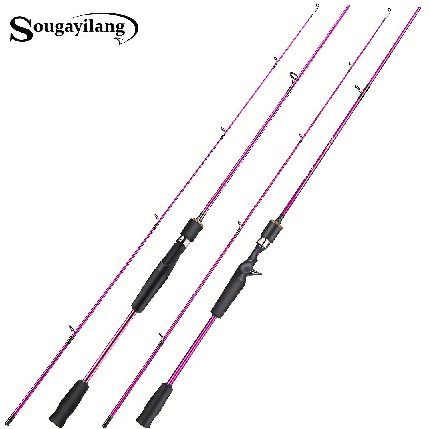 Sougayilang 2 Sections Fishing Rod Carbon Rod With Eva - Temu