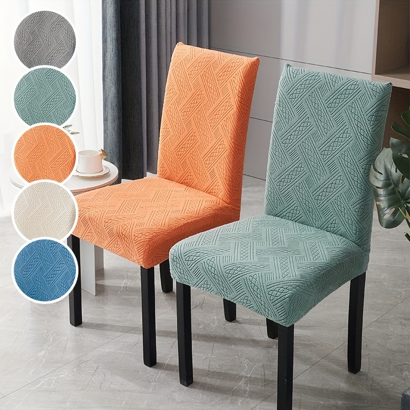 Dining Chair Slipcovers Polyester Spandex Stretch Chair - Temu