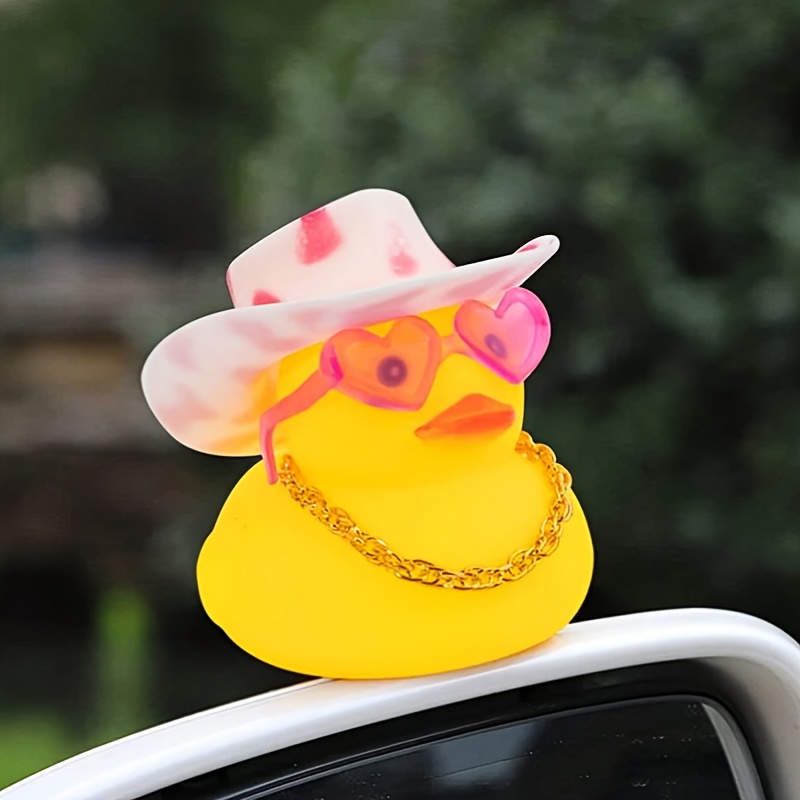Cowboy Yellow Duck Auto ornamente Gummi ente Auto - Temu Austria