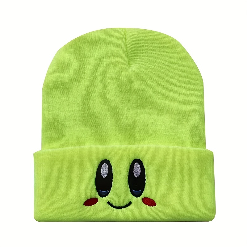 Embroidered Knitted Beanie Hat for Men and Women