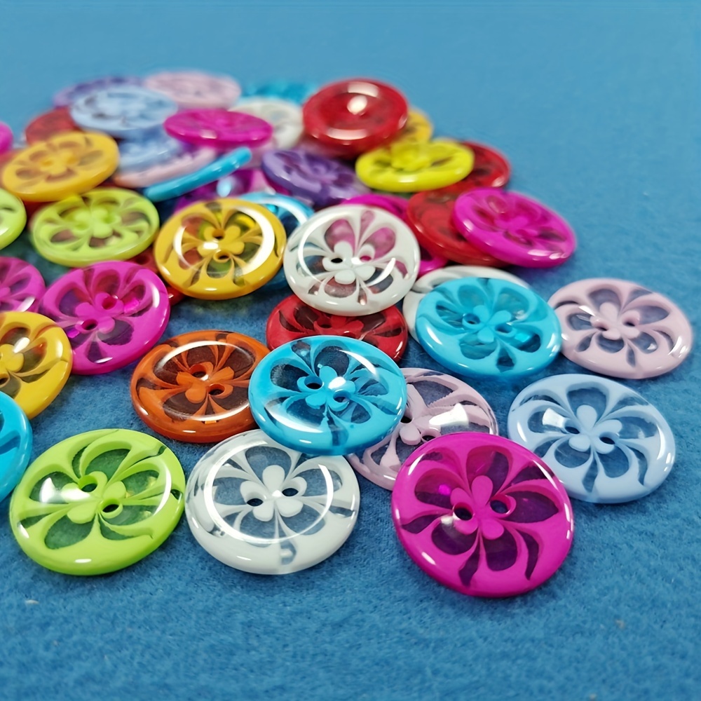 50pcs/lot 12mm Mix Colors Heart Buttons Plastic Resin Cartoon Cute button  Sewing garments Accessories DIY BUTTON Craft Material