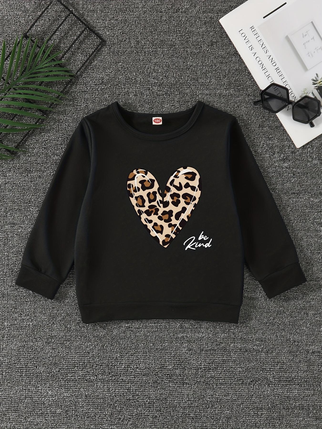 Leopard Heart Sweatshirt