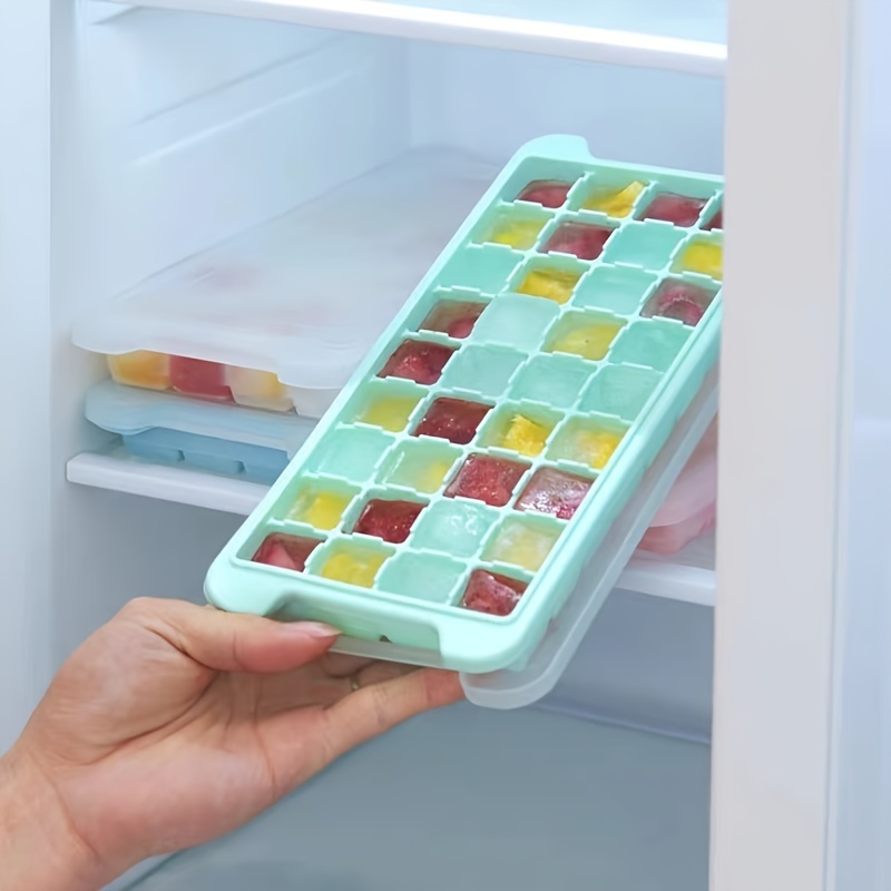 3pcs 6 Grids Random Color Ice Tray,Ice Maker,Ice Box Freezer Mold