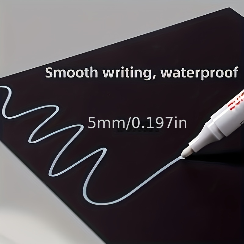 White Marker Pen Graffiti Pens Waterproof Gel Pencil Tire - Temu