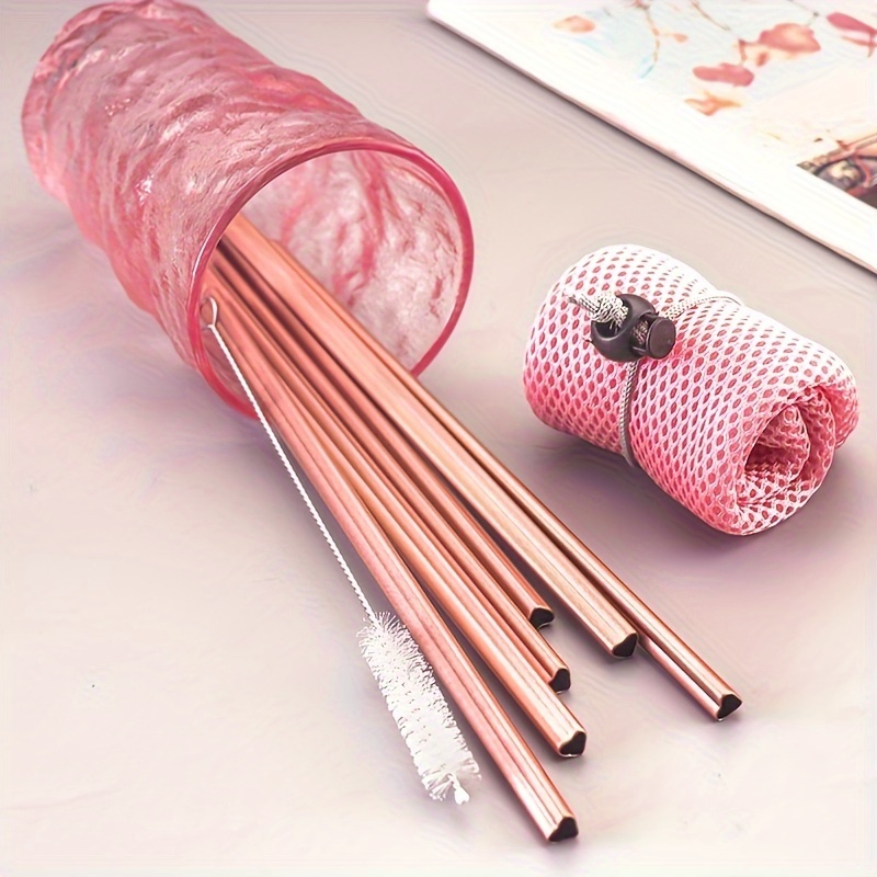 Heat Resistant Silicone Heart Straw With Cleaning Brush - Reusable Straw  For Milk, Water, Cocktails - Decorative Straw For Festivals, Parties,  Weddings, Cocktail Bars, Beaches, And Kitchens - Back To School Supplies -  Temu