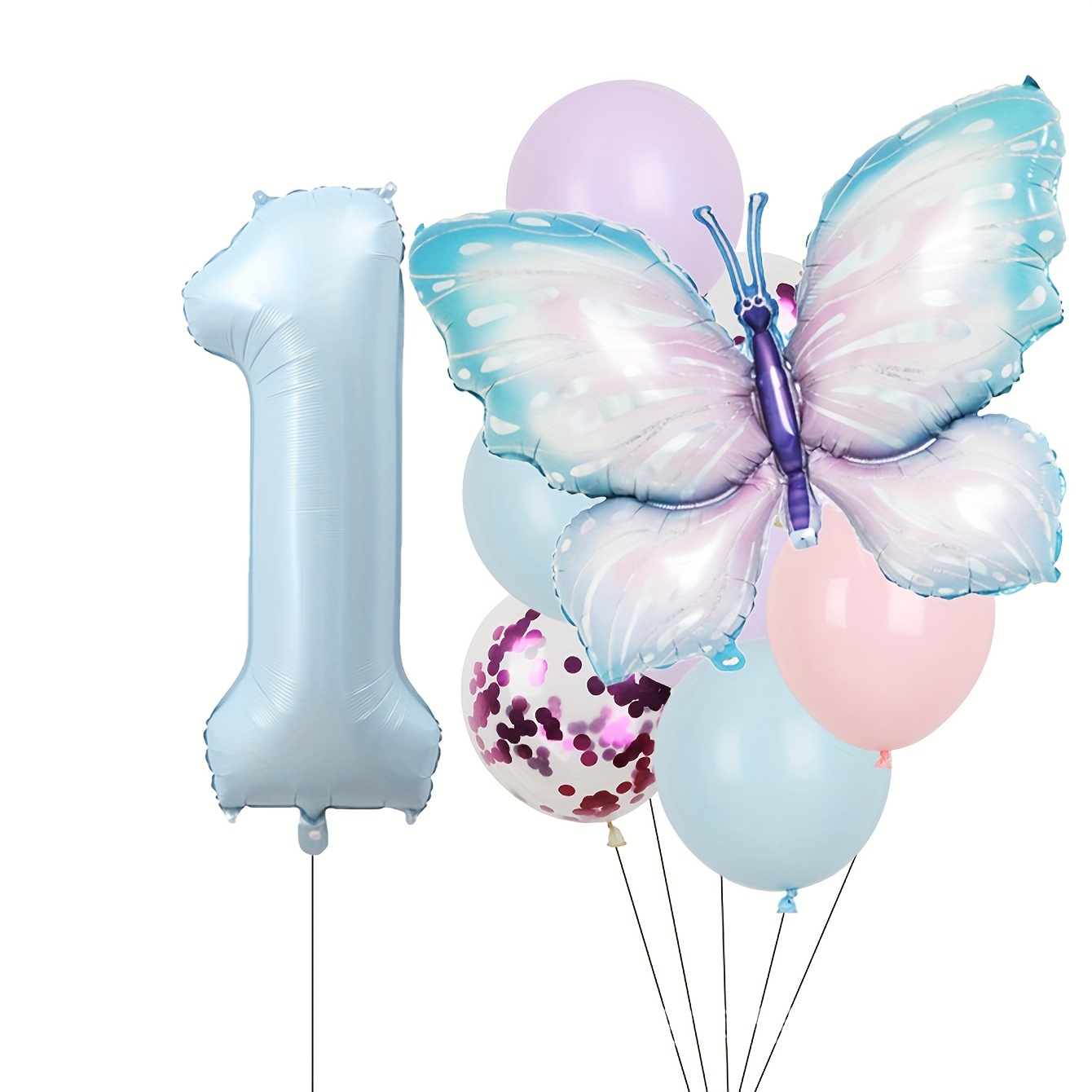 108pcs Un Ensemble De Ballons En Latex Mat Bleu Foncé De - Temu