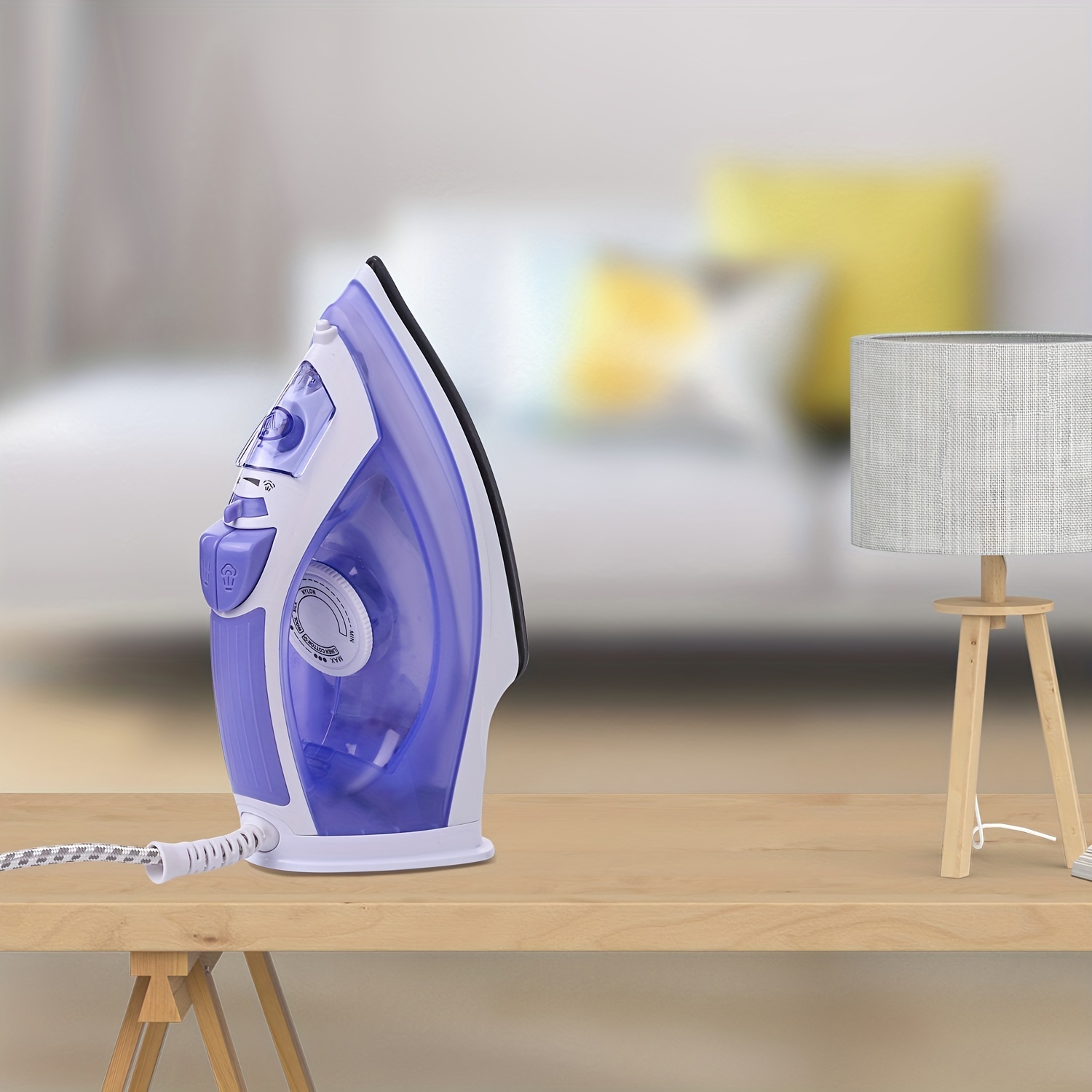 Steam Iron With Non-stick Soleplate, Adjustable Thermostat Control,  Overheat Safety Protection, Variable Steam Control, And Power Cord -  Perfect For Effortless Ironing And Wrinkle Removal - Temu France