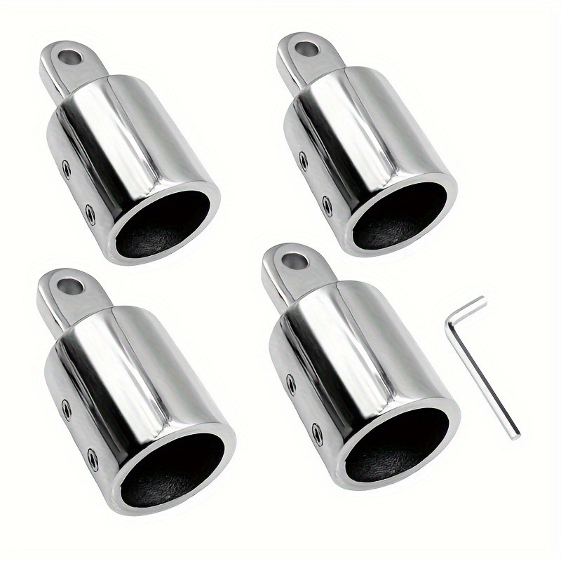 4pcs 316 Stainless Steel Bimini Top Eye End With Two Screws For Boat Fits 7  8 22mm 1 25mm Od Round Tube Bimini Top Fitting, Shop On Temu And start  Saving