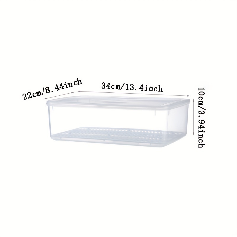 1/2/3pcs Cajas Almacenamiento Plástico Refrigerador Caja - Temu