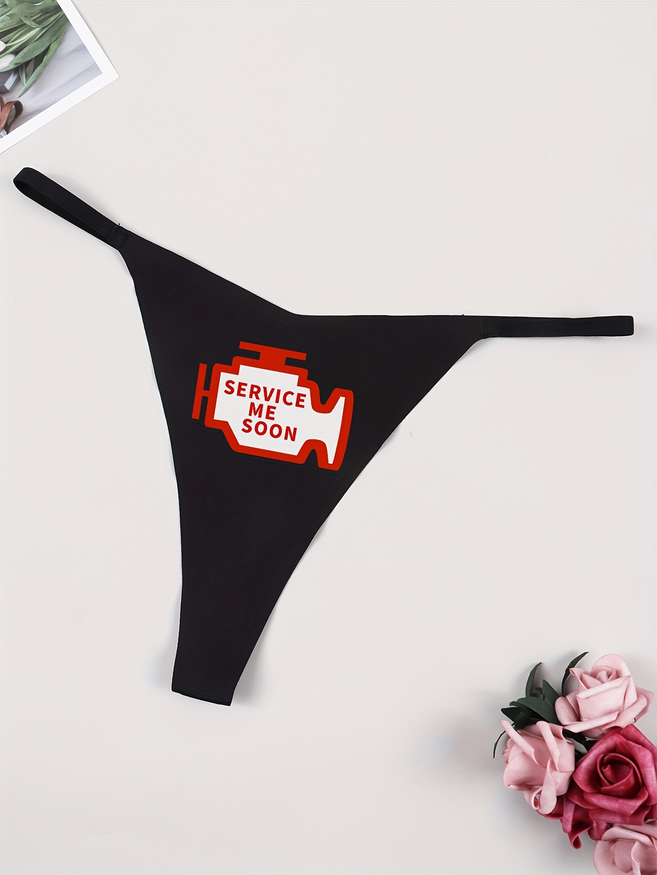 Funny Thongs  Women's Novelty Photo Thong – Super Socks