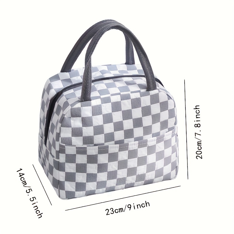 New Style Bubble Grid Insulation Bag, Waterproof Picnic Lunch Bag, Ice Bag,  Large Capacity Lunch Box Bag, For Camping Picnic Beach Essential, For  Teenagers And Workers At School, Classroom, Canteen, Back School 