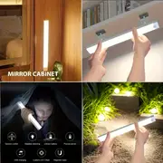 motion sensor light, 1pc motion sensor light wireless led night light rechargeable magnetic night lamp for bedroom kitchen lighting cabinet staircase for outdoor camping hiking details 4