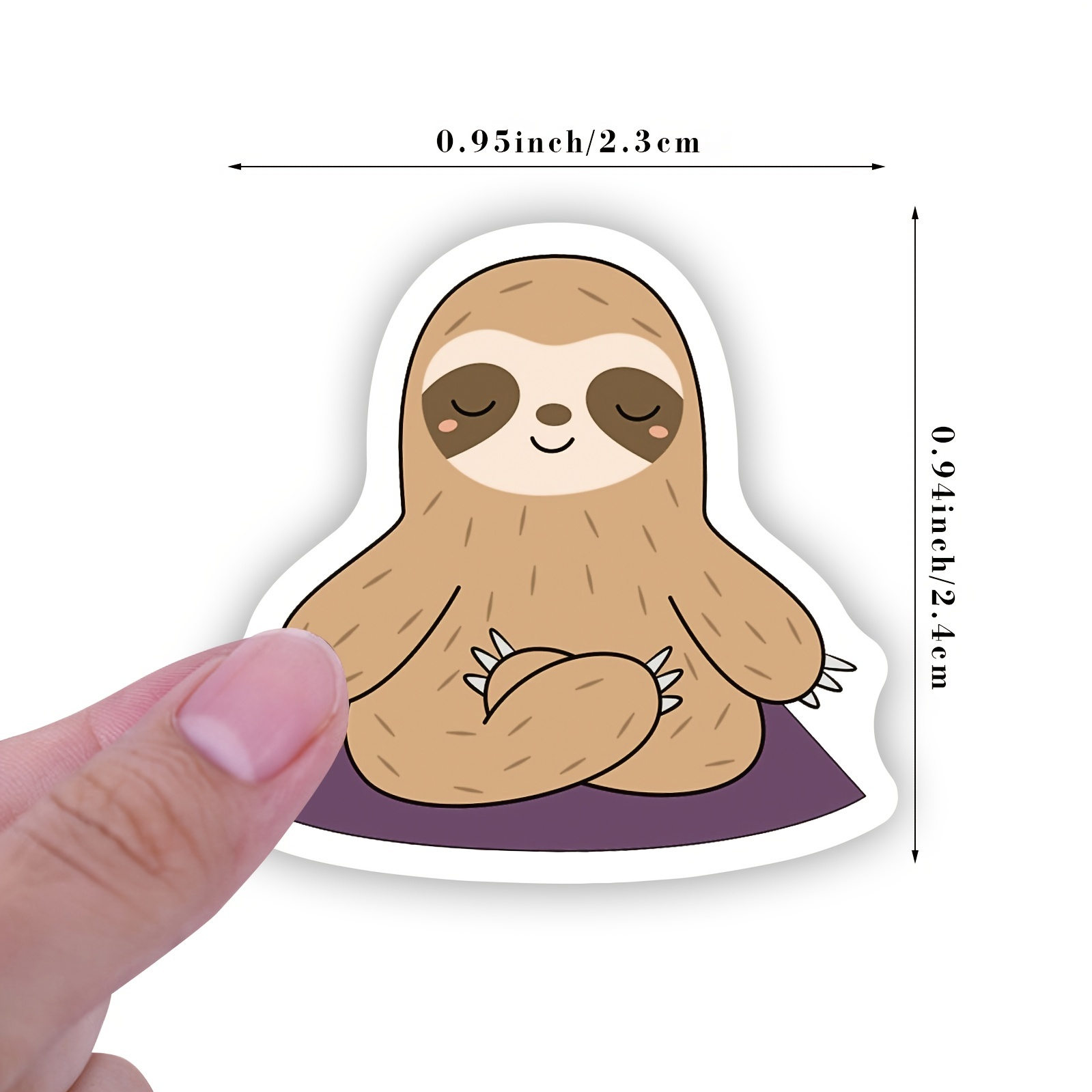 Cute Sloth Stickers Roll For Water Bottle Decals Vinyl Sloth - Temu