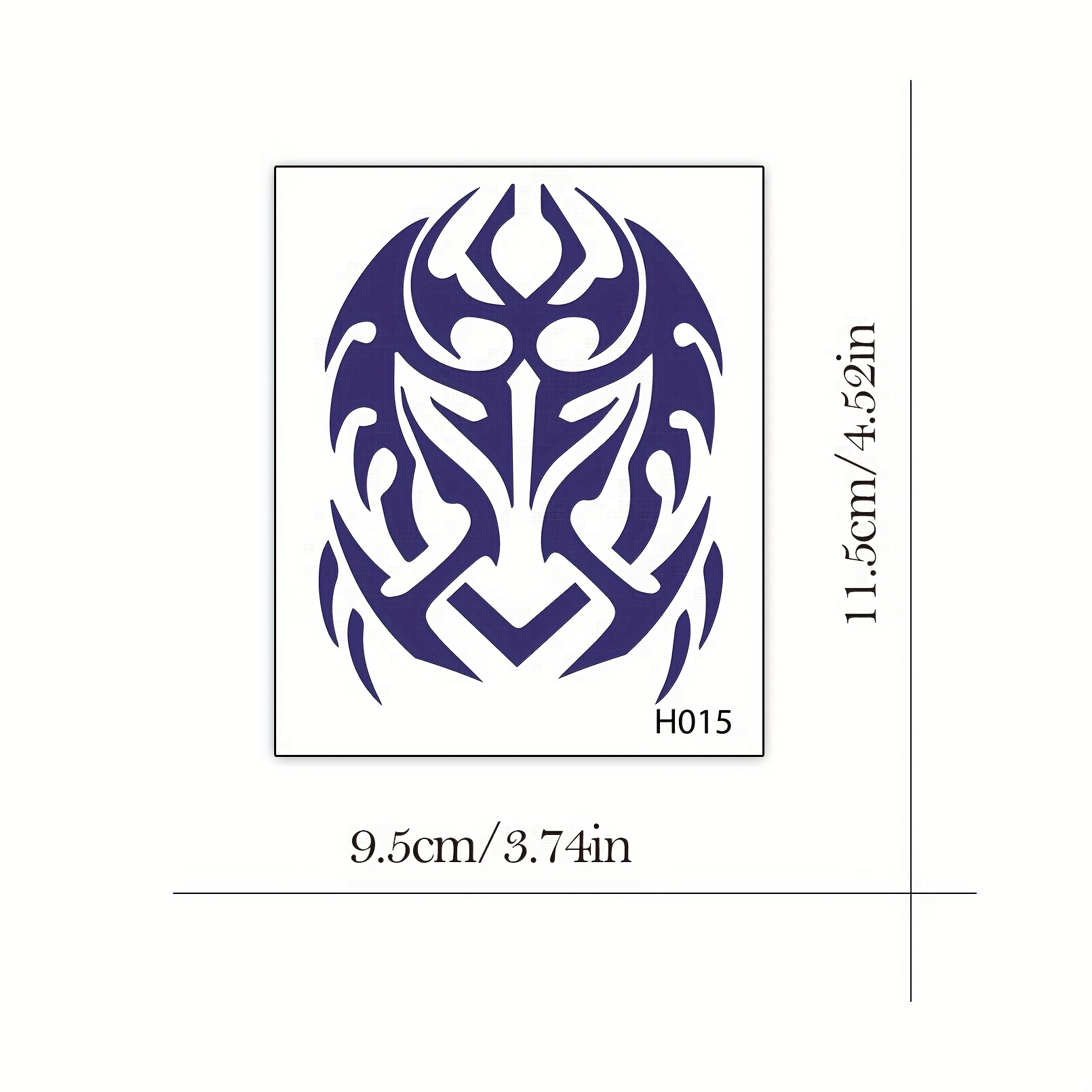 2023 New Aztec Viking Style Temporary Tattoos Men Long Temu United