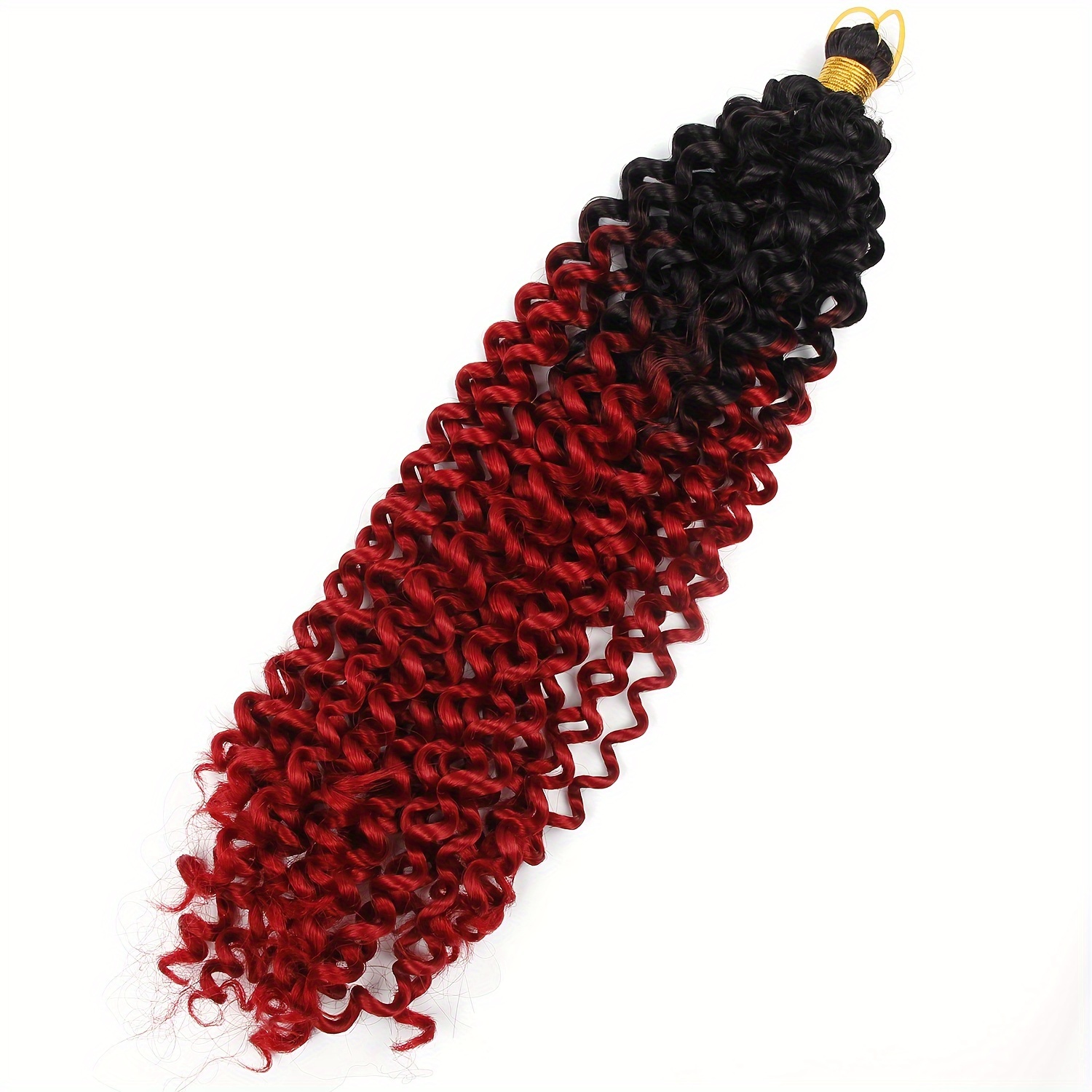 Deep Wave Crochet Hair Long Ocean Wave Braiding Hair Extensions Synthetic  Boho Curly Wavy Hair Braids Water Wave Twist Crochet Braids Hairpiece For Wo