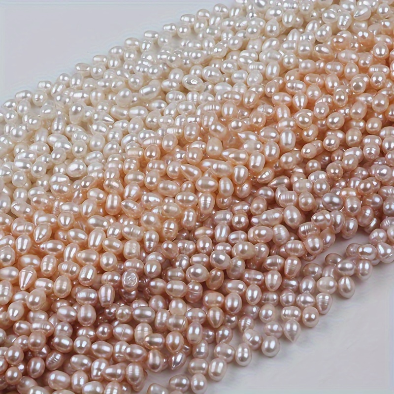 1 String Beautiful Genuine Freshwater Pearls Beads Mixed - Temu