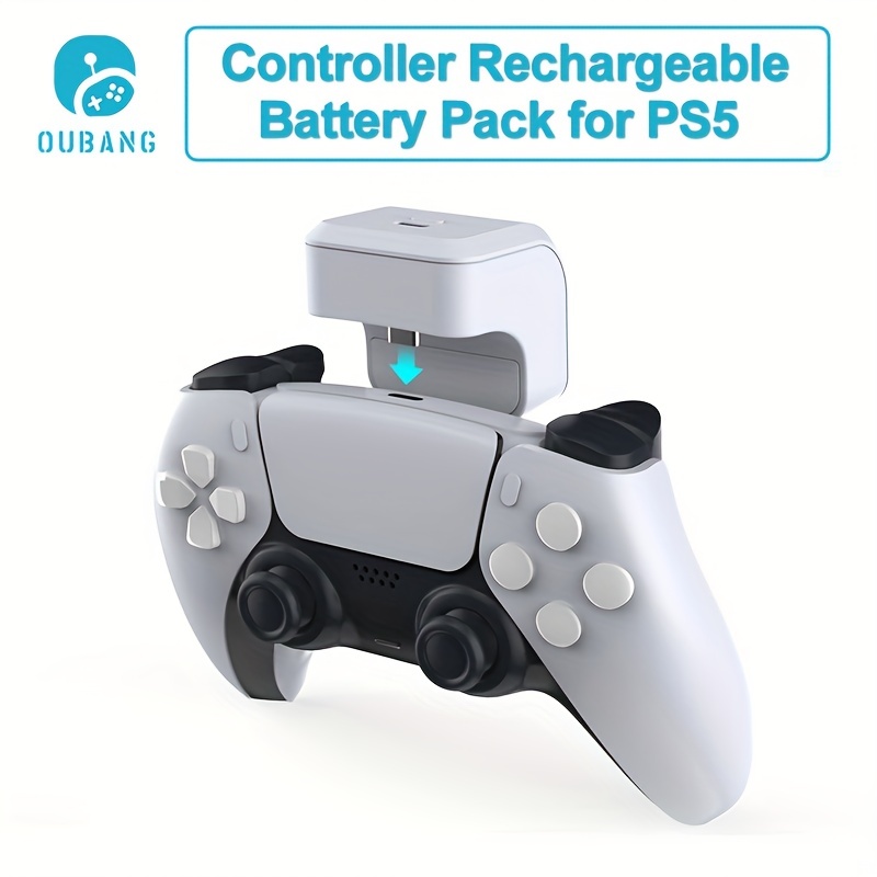 

Oubang For Ps5 Controller Accessories Rechargeable Battery Pack, 1200mah With Led Indicator, Play And Charge Kit For Playstation 5 Controller With Usb Type-c Charging Cable.