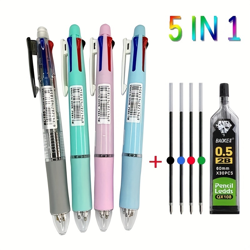 Plastic 6 in 1 Color pen, For Writing