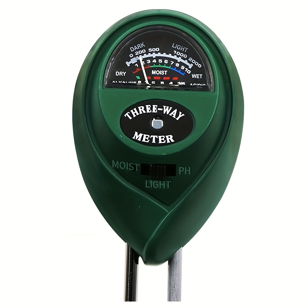 1pc 3 En 1 Medidor Sensor Ph Suelo Monitor Agua Hidrómetro - Temu