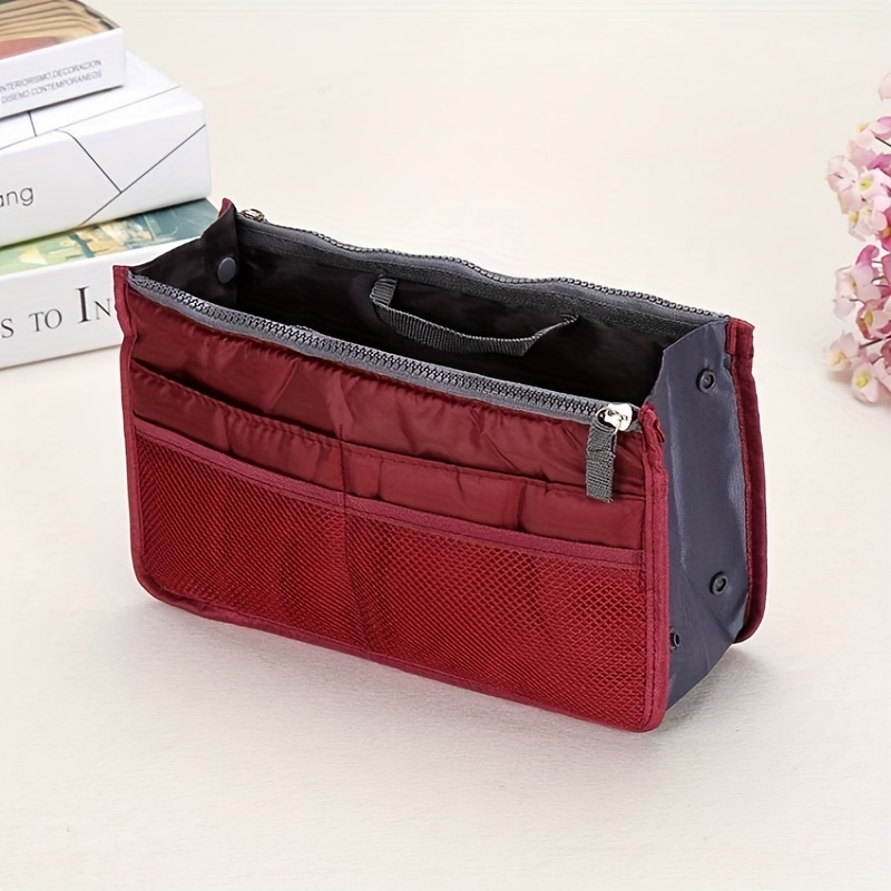 Double Pocket Leather Toiletry Bag