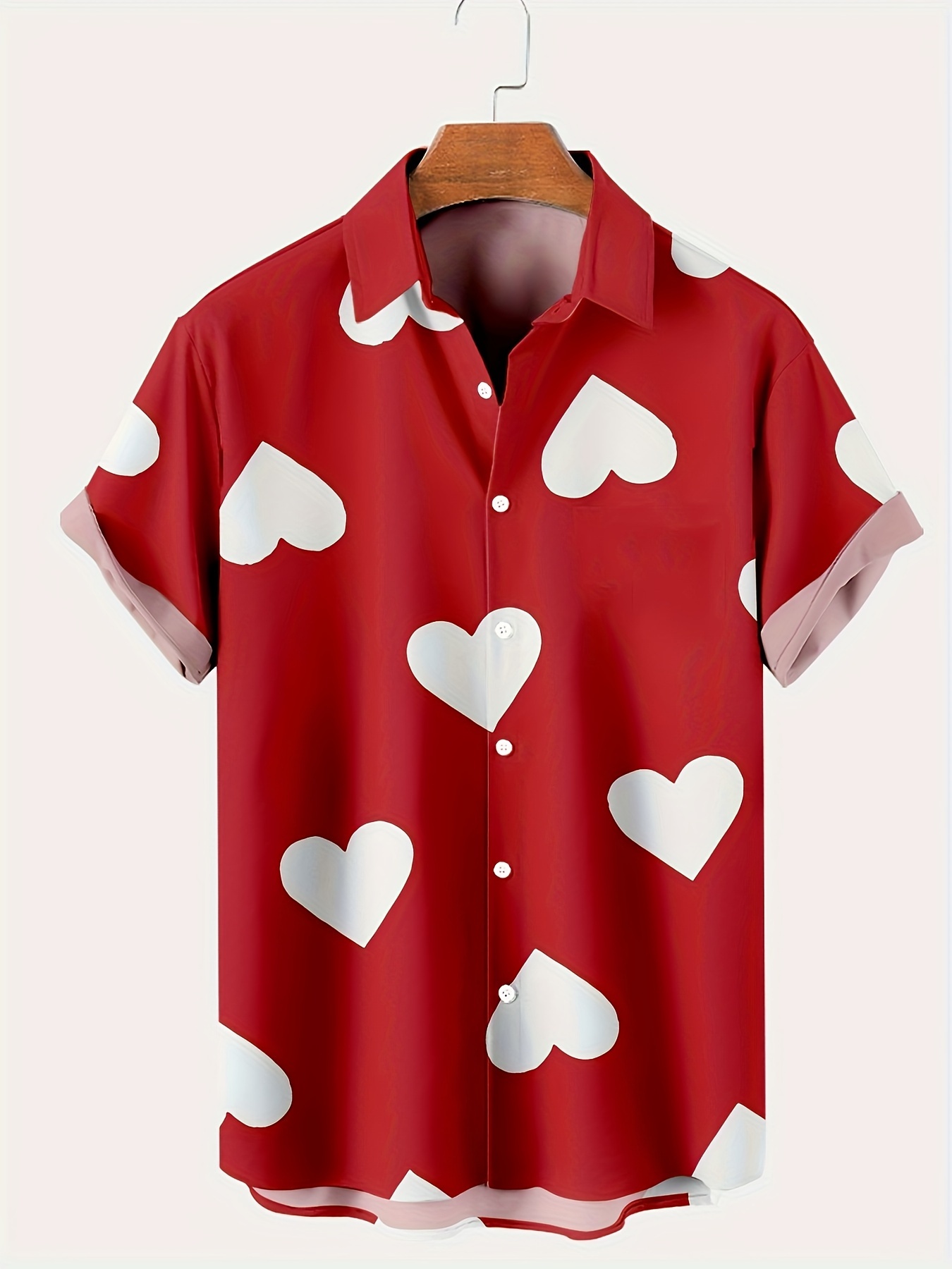 Camisa 2025 corazones hombre