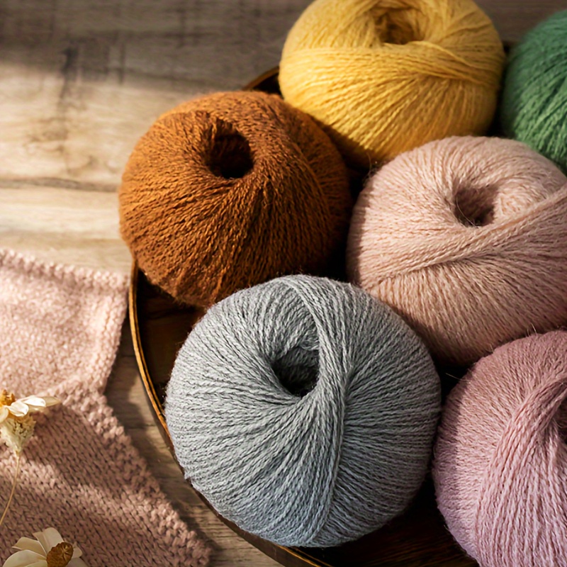2 Strands 100% Fine Imitation Wool Thread Crocheting - Temu