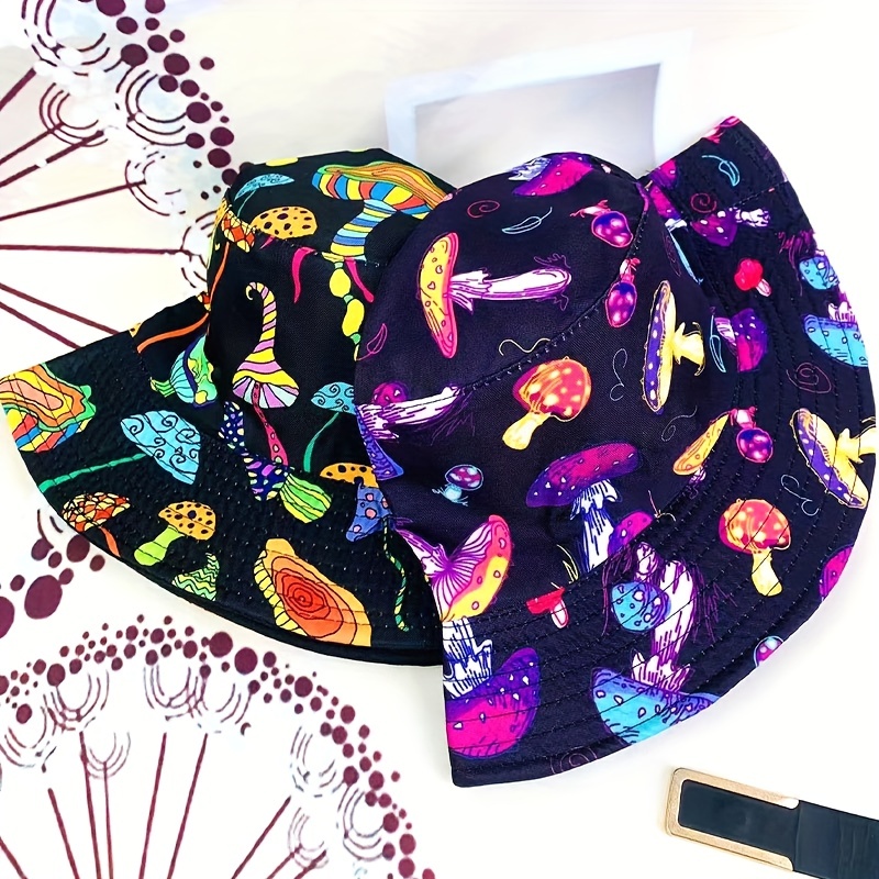 Hip hop Mushroom Graffiti Fisherman Hat