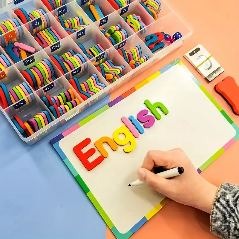 Magnetische Buchstaben aufkleber: Pädagogisches Spielzeug - Temu Austria