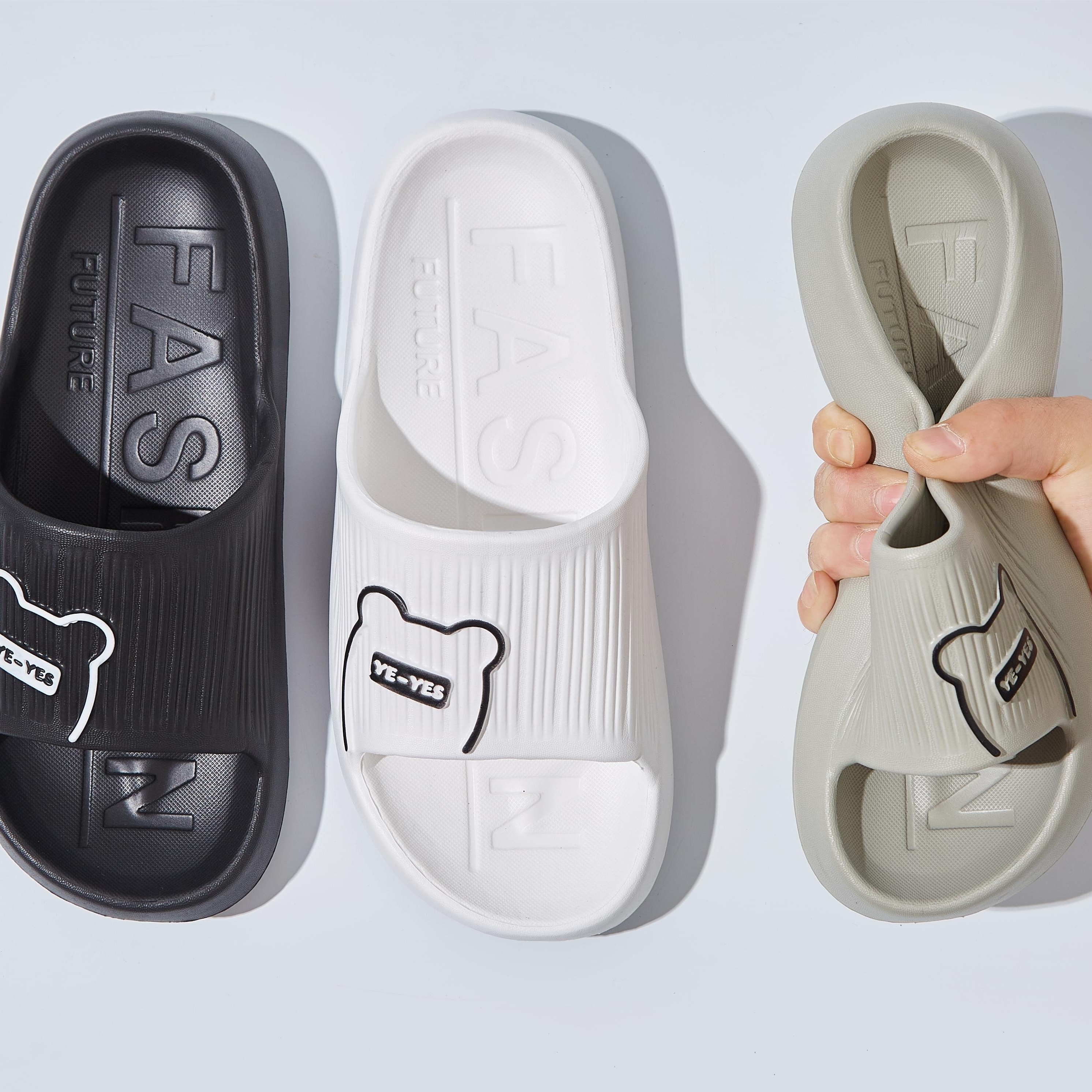 Men's Bear Slides Casual Non-slip Slippers - Assorted Colors