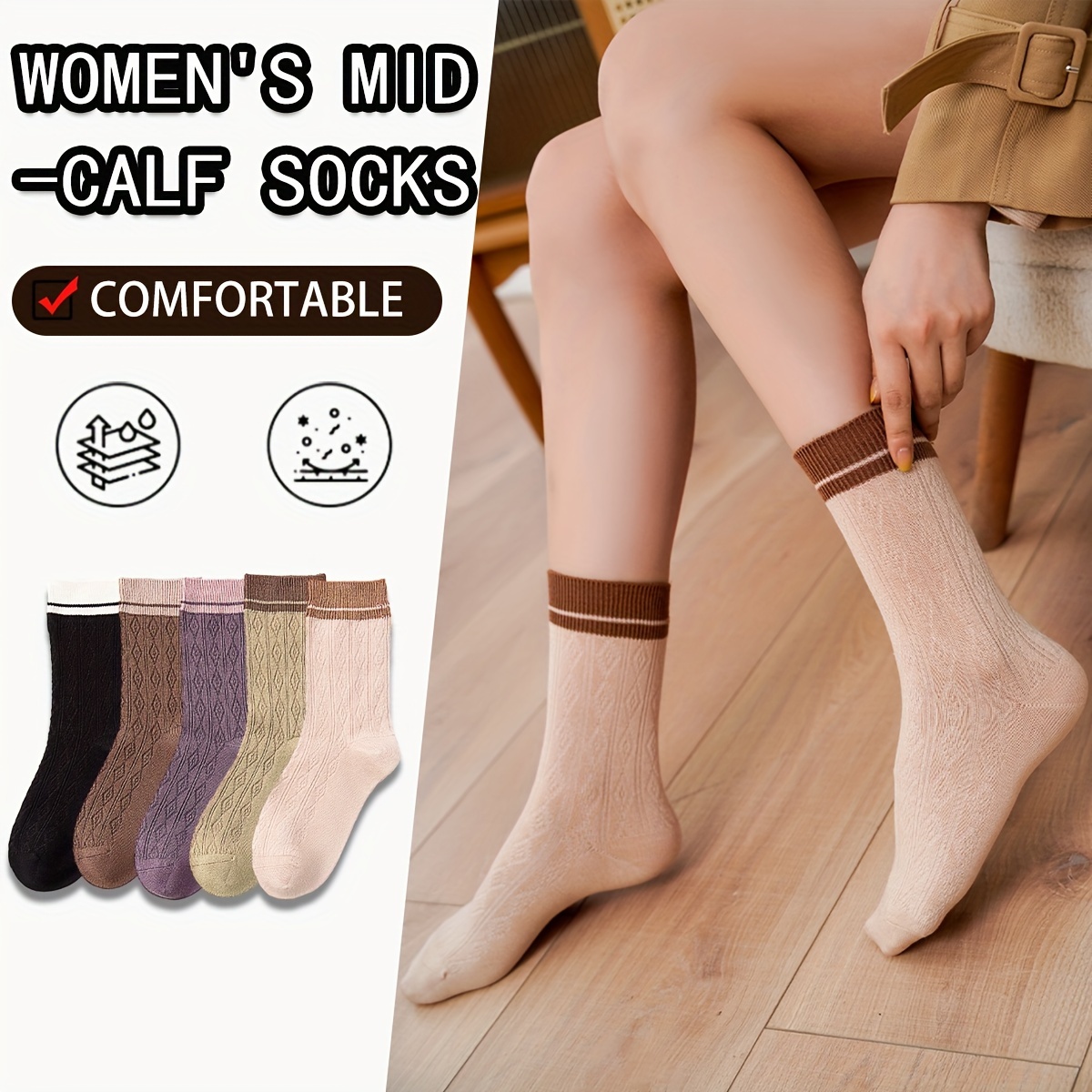Men Women Crew Socks Thin Casual Socks Breathable Soft - Temu Canada