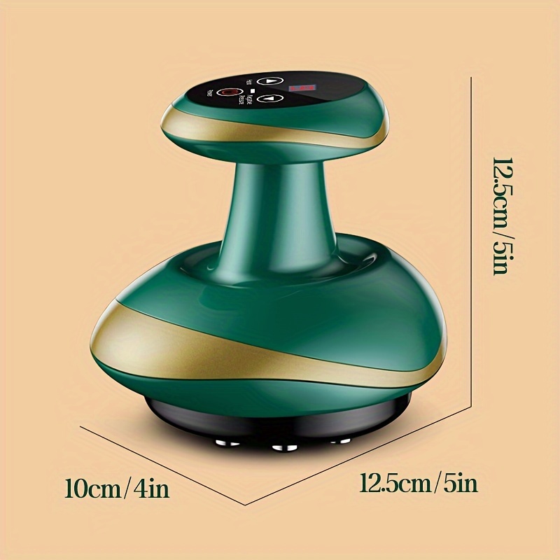usb rechargeable smart vacuum cupping massager electrically heated gua sha suction cup gua sha jar with electric heating and gua sha function 1200mah lithium battery