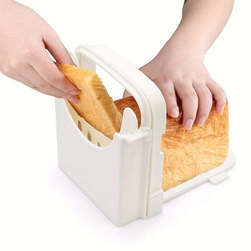 Bamboo Bread Slicer for Homemade Bread,Adjustable Width Bread Slicing  Guides