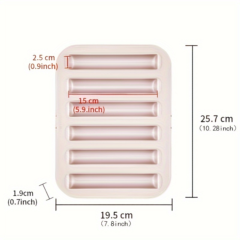 6 Cavity Financier Cake Baking Pan Breadstick Cornstick - Temu