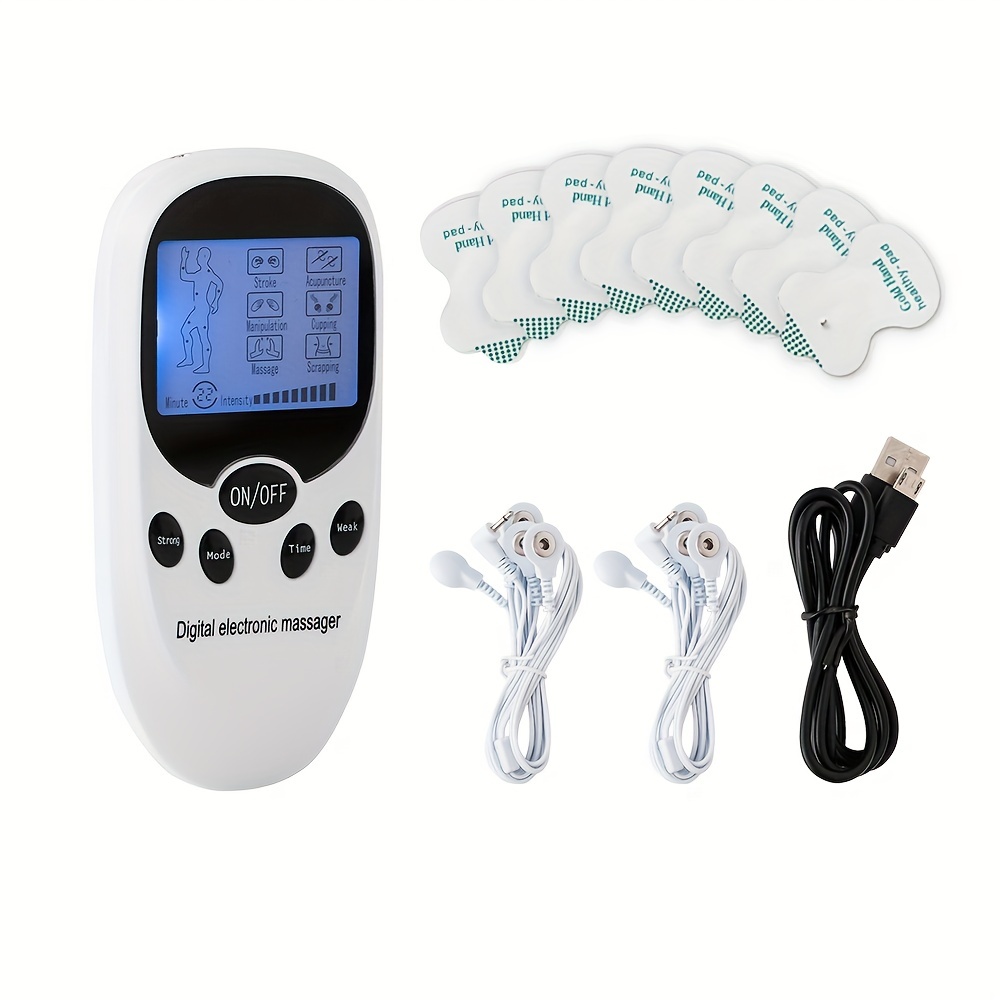 Digital Tense Machine Ems Massager Electric Pulse Muscle Stimulator For  Back Neck Electrode Massage Pads Convenient Use At Home - Temu Republic of  Korea