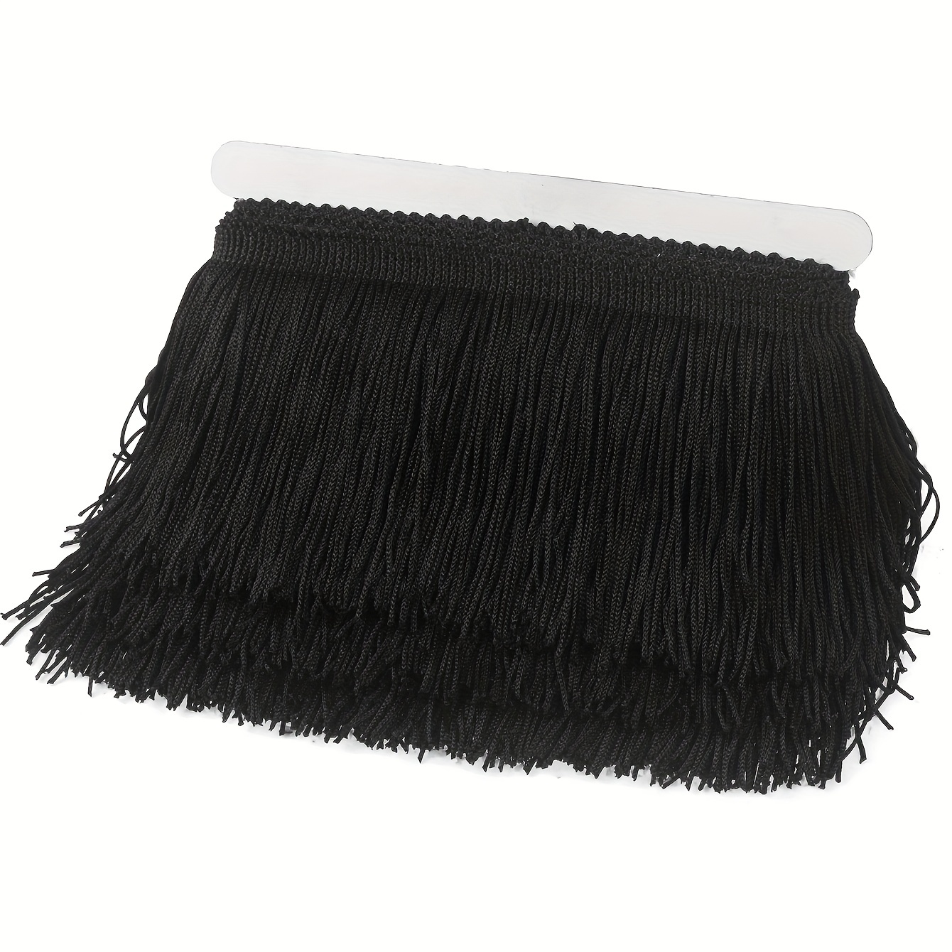 AWAYTR 10 Yards Sewing Fringe Trim - 4in Wide Tassel for DIY Craft Clothing  and Dress Decoration (Black, 4 Inches Wide)