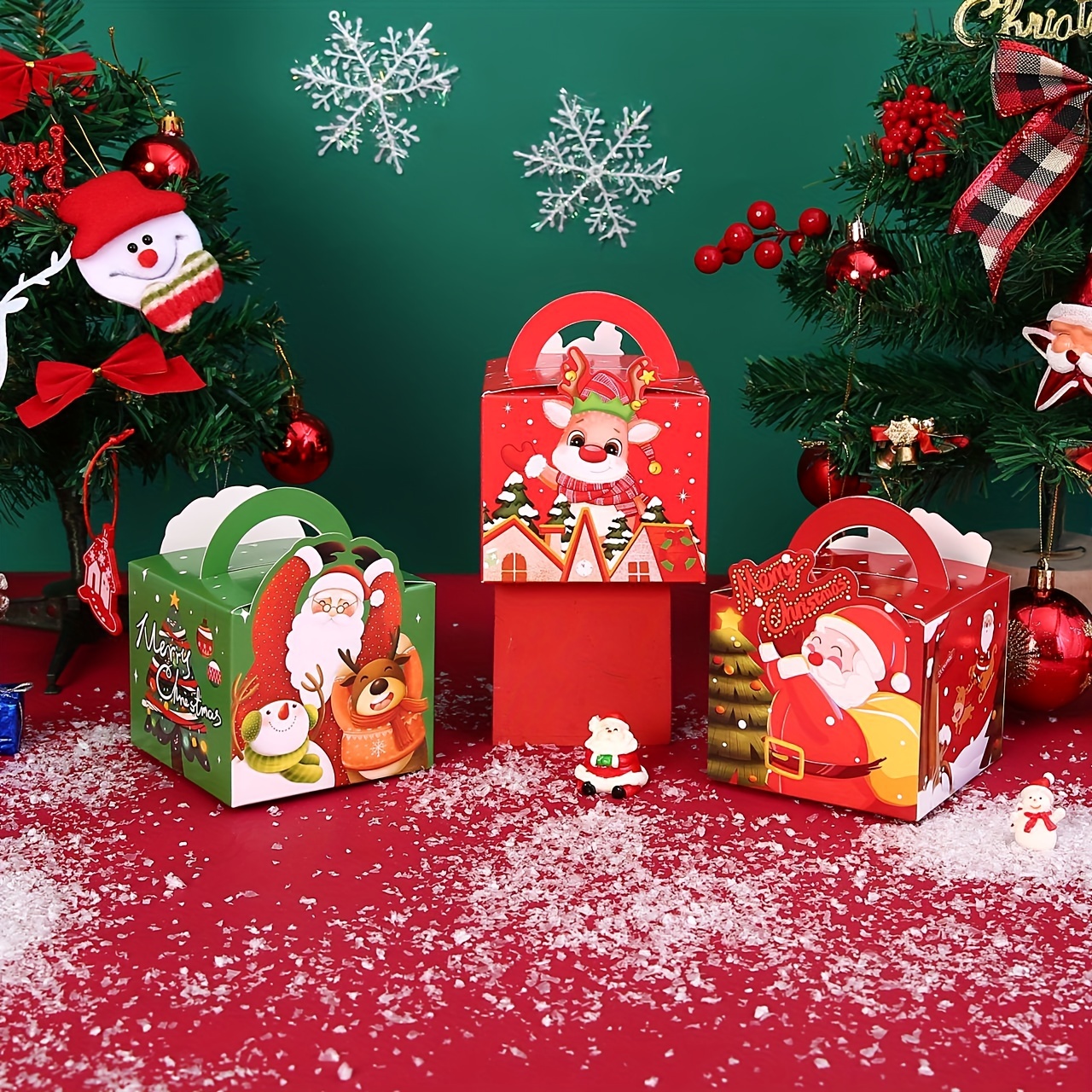 Christmas Eve Candy Portable Packaging Box Navidad - Temu