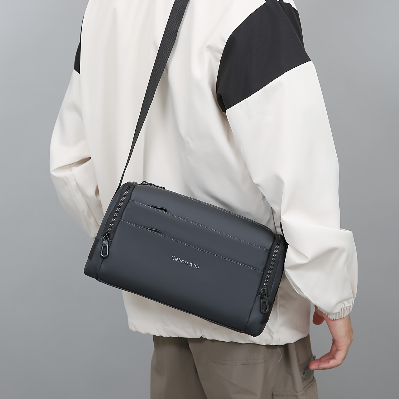 1pc 2023 New Fashion Printing Handbag Messenger Computer Bag Mens