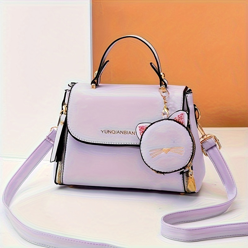 Fashion Women's Luxury Mini Cute White Cat Bag High Quality Female