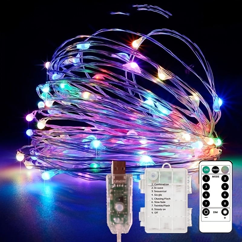 remote control fairy lights battery operated