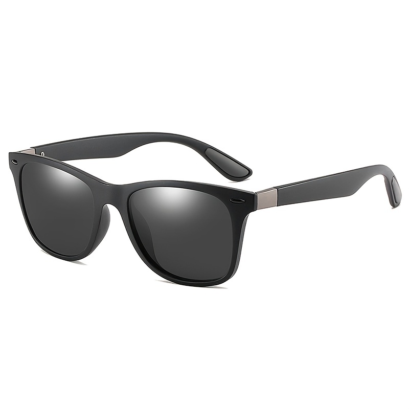 1pc Polarized Sunglasses Men Classic Square Plastic Driving