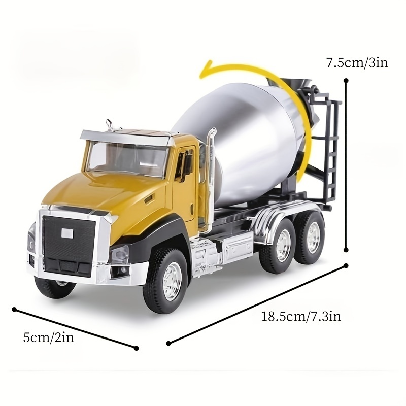 Diecast concrete hot sale mixer trucks