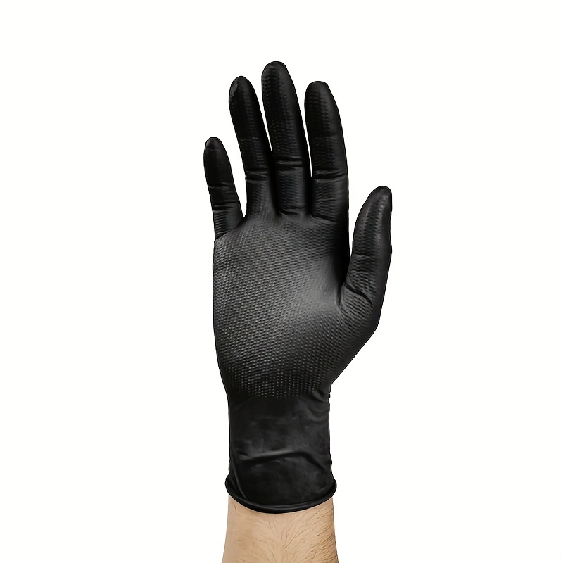 Diamond Pattern Nitrile Gloves Industrial Waterproof Oil - Temu