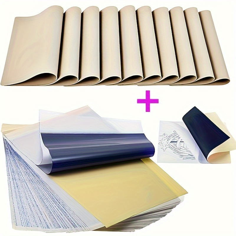Transfer Paper - 15Pcs Stencil Transfer Paper A4 Size with 4 layers Tracing  Paper Copy Paper Thermal Stencil Paper for Transfer Stencil Machine