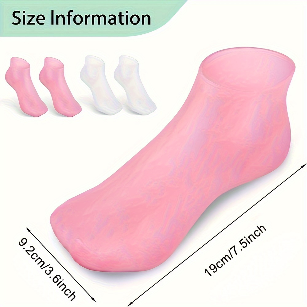 Silicone Moisturizing Socks Soften Dry Cracked Feet Rough - Temu