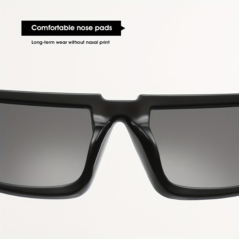 1pc Mens Cool Futuristic Punk Sunglasses Uv Protection Trendy