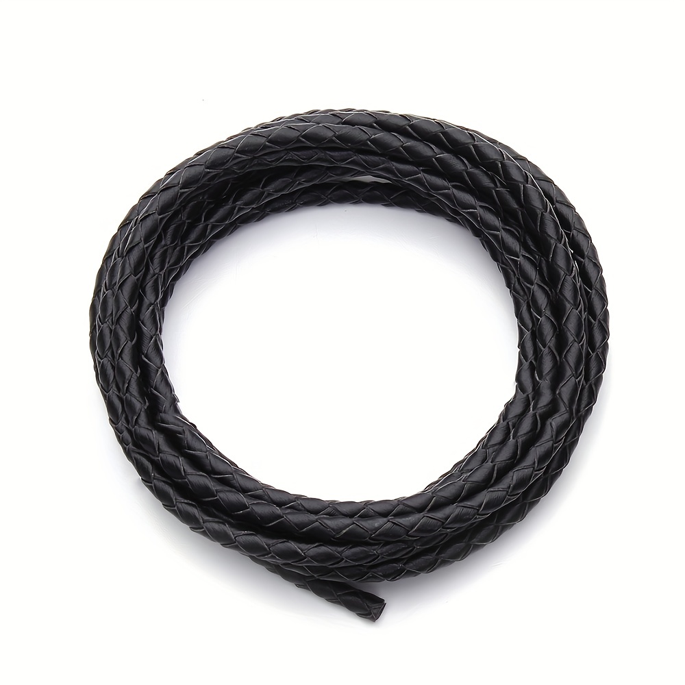 Fun-Weevz 10 Meters of 2mm Square Leather Cord for Jewelry Making Adults,  Includes Jewelry Findings, Flat Thread Leather Twine, String for Bracelets